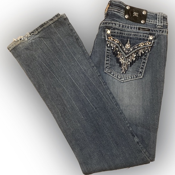 Miss Me Denim - Miss Me Bootcut Medium Wash,Low Rise Jeans